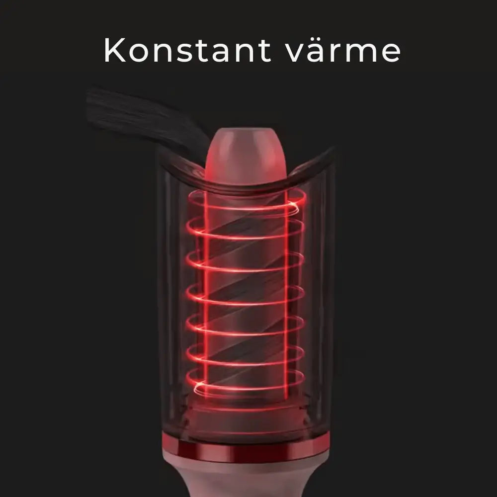 Locktång med justerbar och konstant temperatur för perfekta lockar